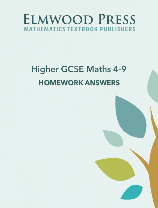 elmwood higher gcse maths 4 9 homework book answers